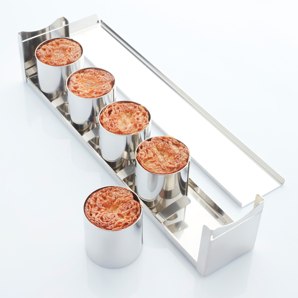 Backform Edelstahl Mini Zylinder, 5-teilig