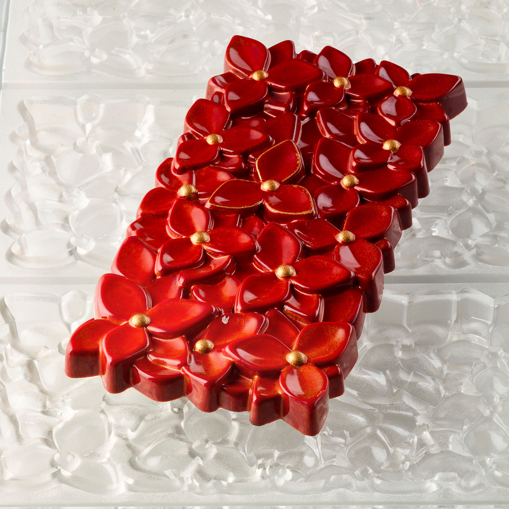 Schokoladenform Blumen