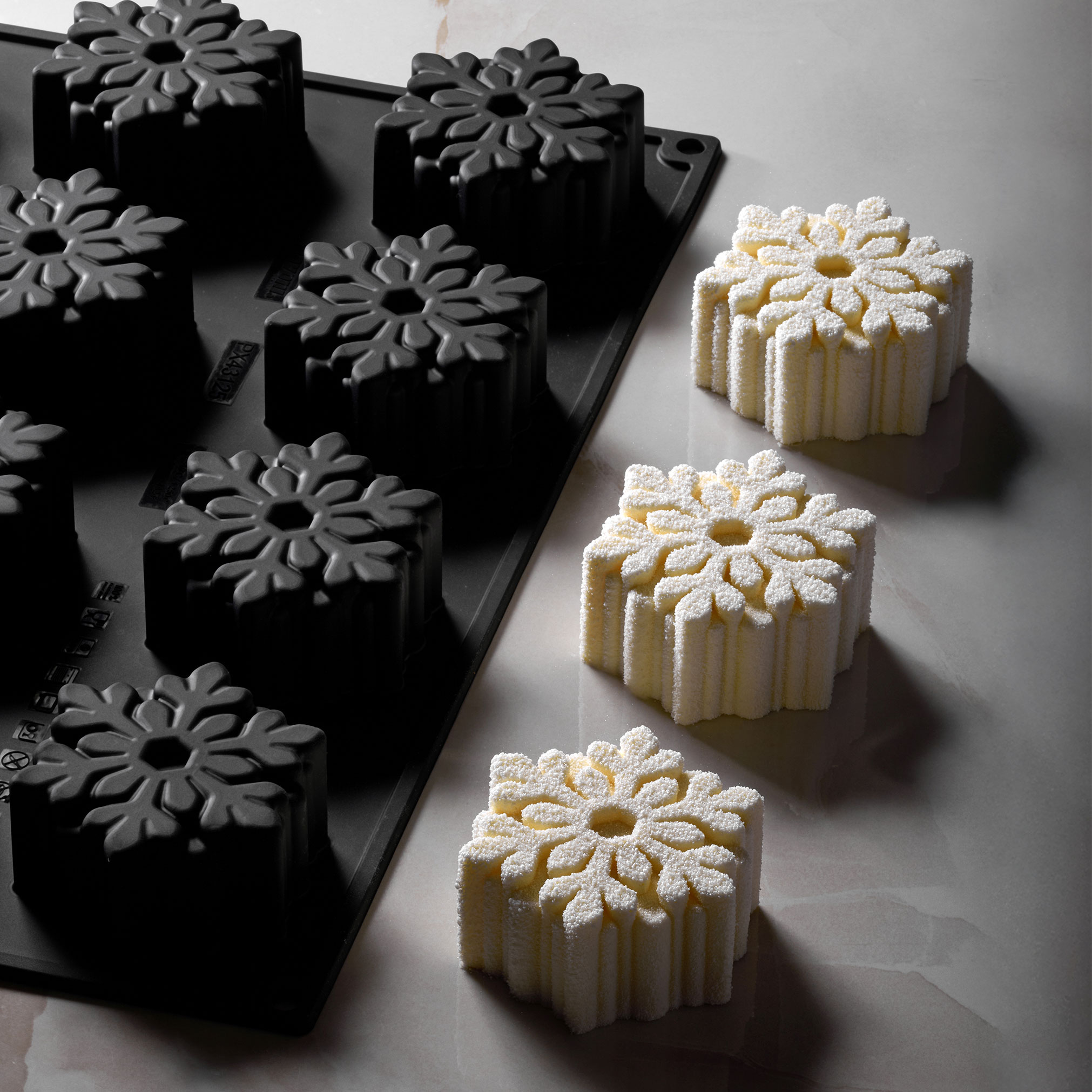 Silikonmatte Mini-Schneeflocke