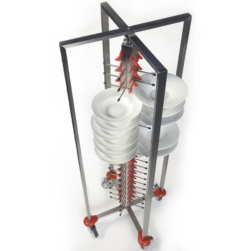 Tellerständer Plate Mate fahrbar Standart | fahrbar | 600 | 84 Teller | 1880 | 600 x 600 | 250