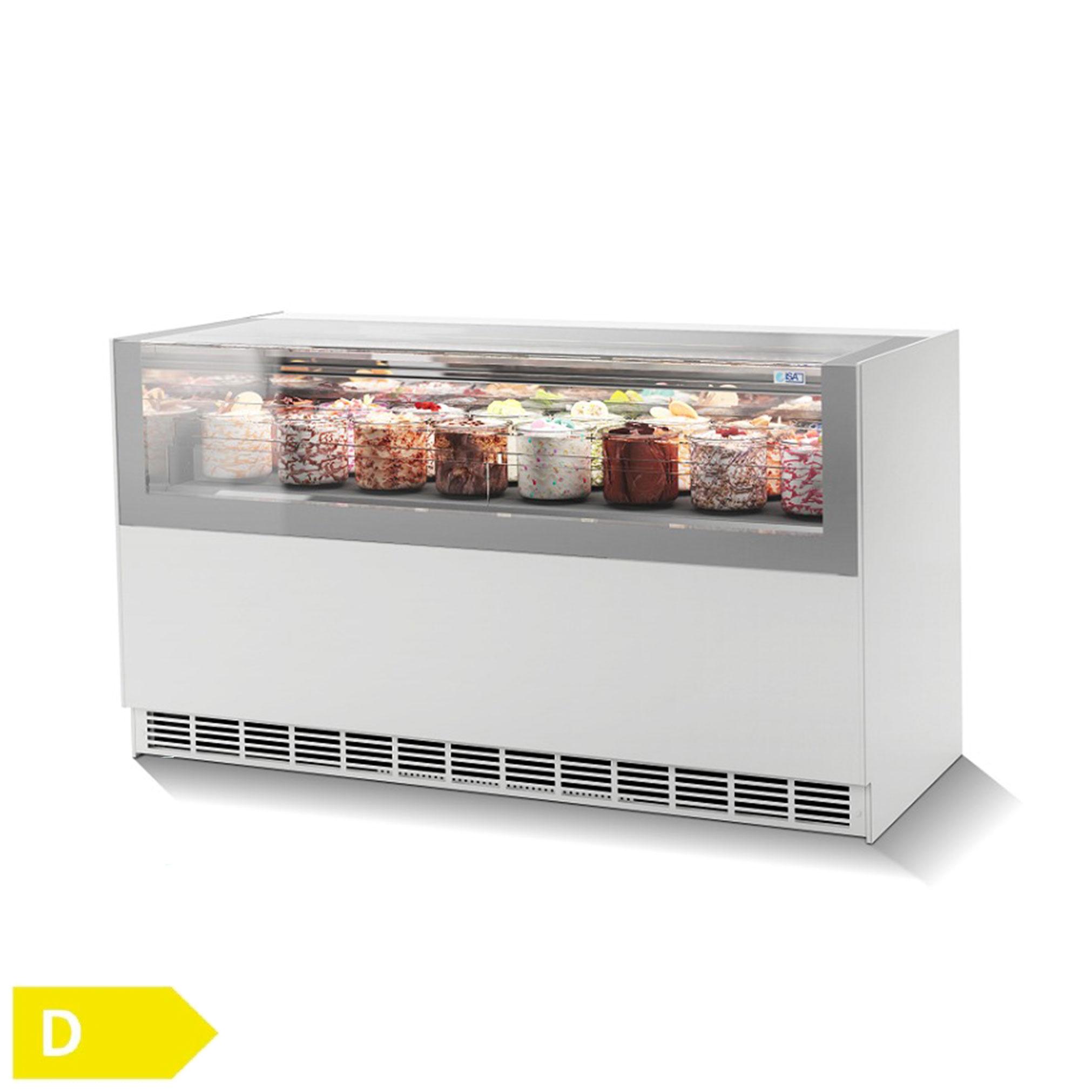 Eisvitrine One Show Gelato-Pastry 170 WHT