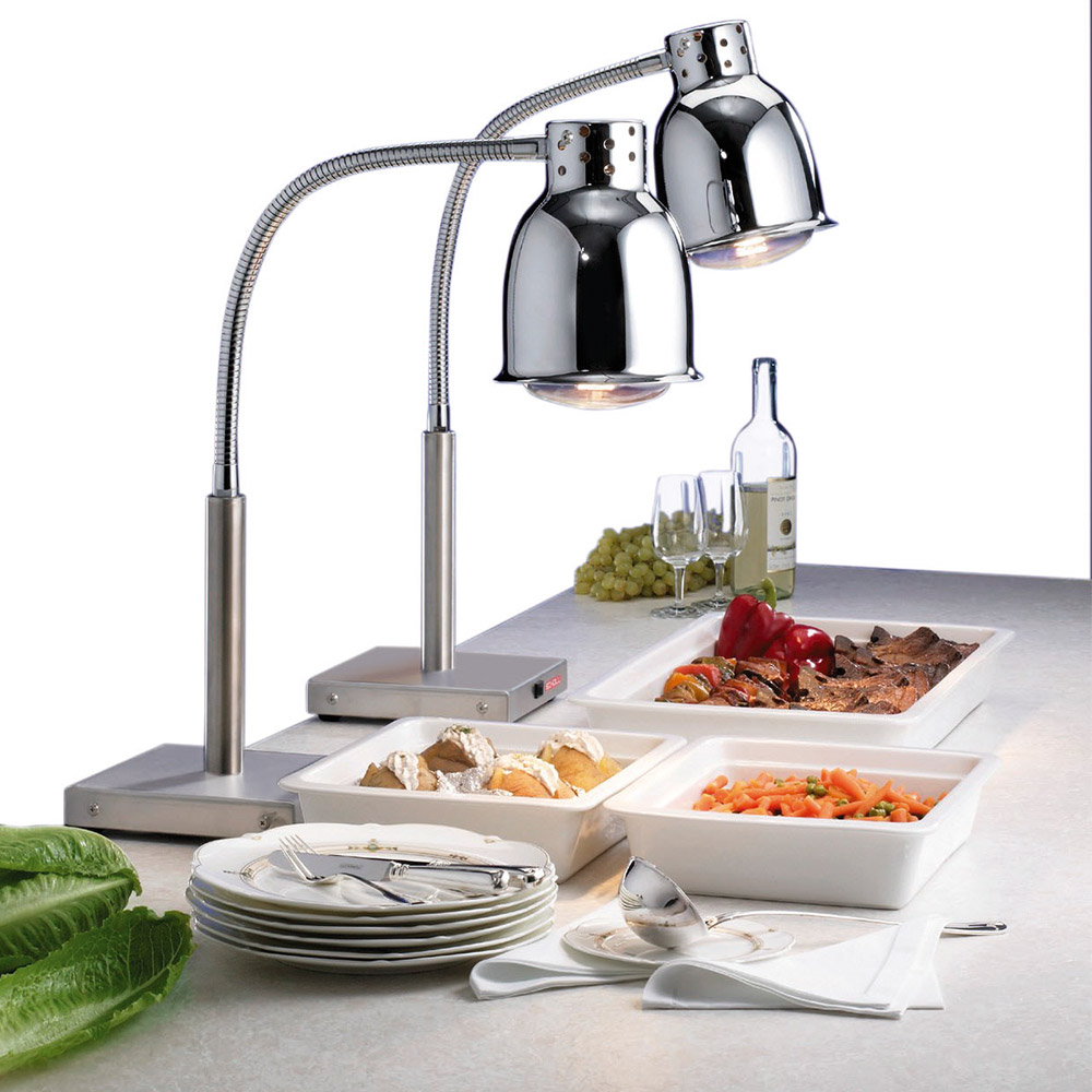 Lampe Chauffante Rétractable Suspendue MagiDeal - Argent A, Longueur Réglable Jusqu'à 160 Cm Pour Buffet Et Aliments