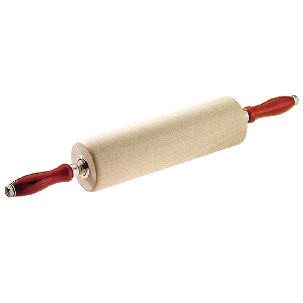 Rollholz aus Holz mit Griffen