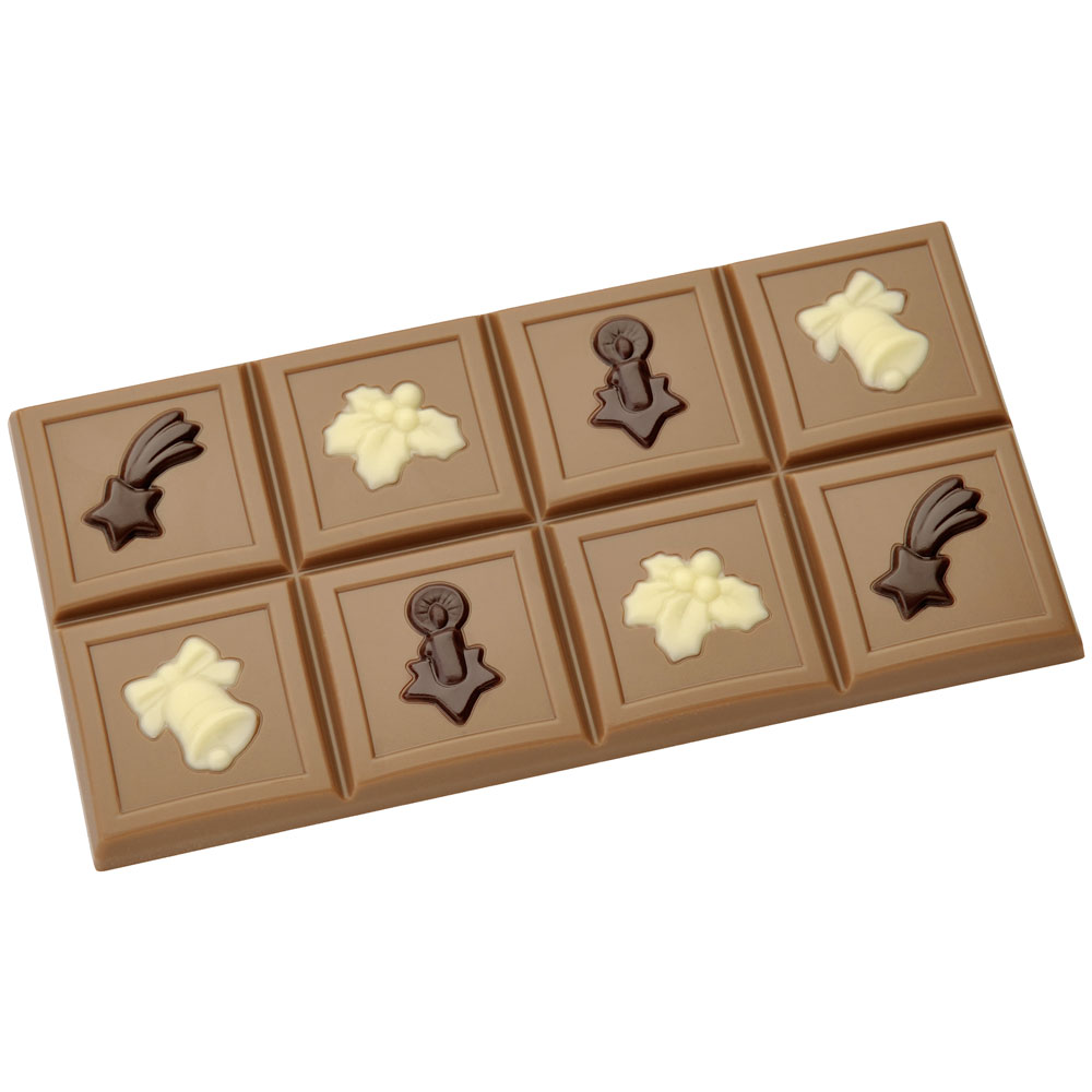 Tafel-Schokoladenform Weihnachten