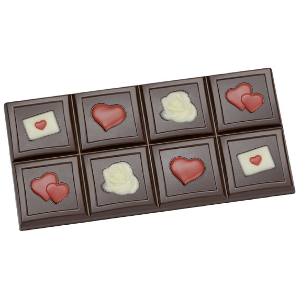 Tafel-Schokoladeform Valentinstag