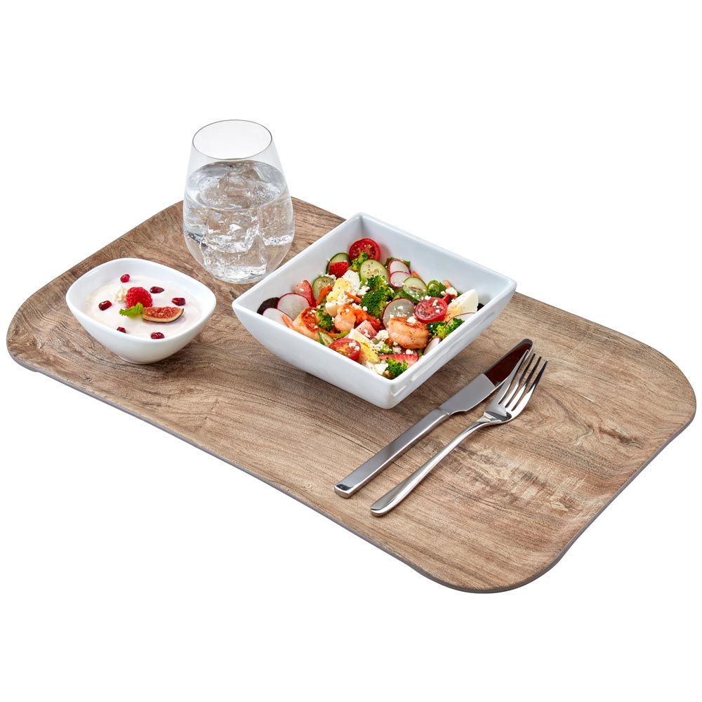Serviertablett Polyester Holzoptik Cambro
