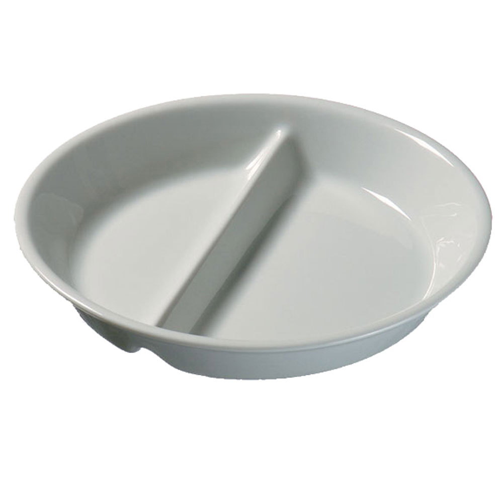 Assiette à deux compartiments en porcelaine MenüMobil